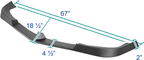 Vista 4 de Spec-D Tuning Alerón divisor de parachoques delantero negro mate, 3 piezas, compatible con Mercedes Benz W204 2012-2014