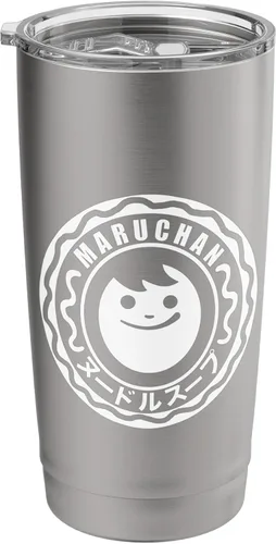 Vista 9 de Maruchan Happy Face - Vaso aislado de acero inoxidable con logotipo clásico