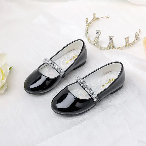 Vista 7 de Zapatos de vestir para niñas pequeñas, zapatos de flores, zapatos de princesa, boda, fiesta, zapatos planos para niñas pequeñas y grandes