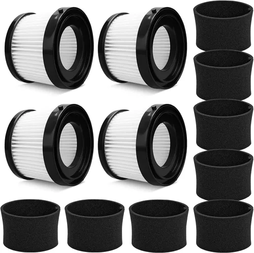 Vista 9 de 4 paquetes de filtros HEPA de repuesto DCV501HB DCV5011H compatibles con aspiradora de mano inalámbrica DEWALT de 20V. Compatible con filtro