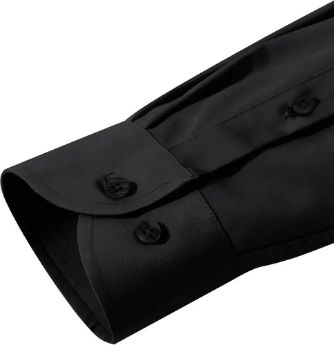 Vista 62 de Alimens & Gentle Camisas de vestir para hombre, manga larga, elásticas, sin arrugas, con botones