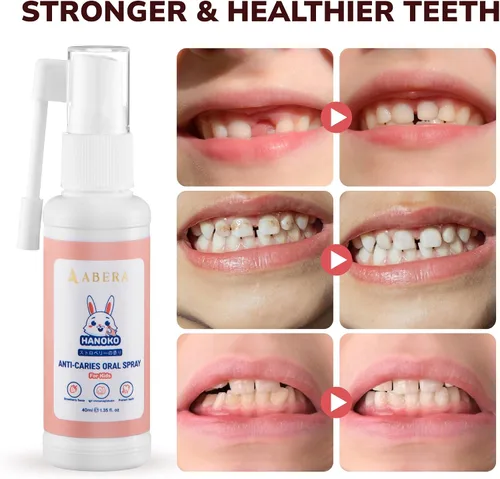 Vista 7 de Abera Spray oral anticaries para niños, ayudante de pasta de dientes para reparación de caries y aliento fresco, uso para recién nacidos a