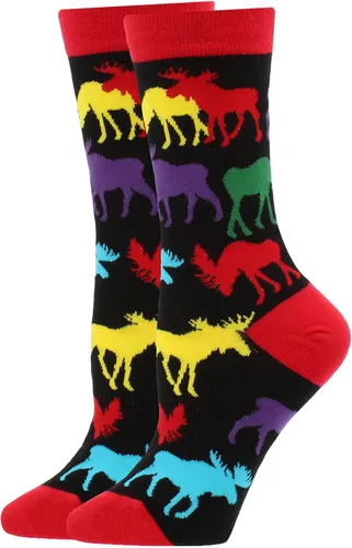 Vista 2 de Moose Socks for Women Gift for Animal Lovers