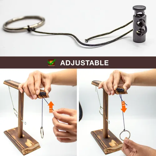 Vista 4 de Juegos de lanzamiento de anillos para adultos, juego de lanzamiento de anillos, juego de gancho y anillo, juego de gancho de anillo