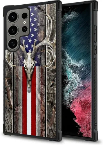Vista 9 de Funda compatible con Samsung Galaxy S24 Ultra, Alien Night Back+Soft Silicone Acrylic TPU Design Shock Fall Prevention Funda protectora para Samsung