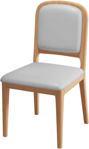 Vista 41 de Solid Wood Dining Room Chairs Minimalist,Kitchen Chairs with Soft Padded Back,Living Room Chair for Office Reading,Wood Frame,Armless Vanity