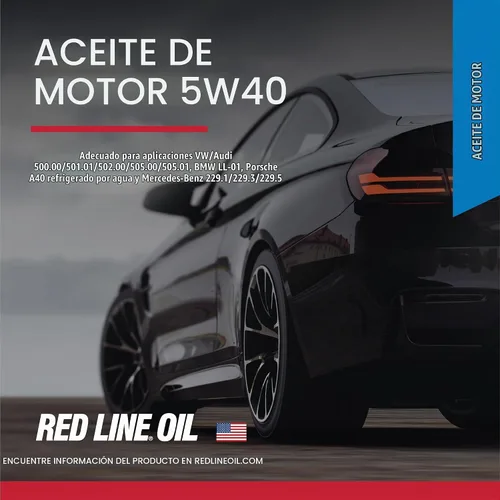 Vista 2 de Red Line 15405 SAE 5W40 Aceite de motor totalmente sintético - 1 galón