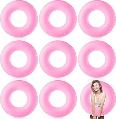 Vista 15 de Gemscream 8 flotadores inflables para piscina, tubo de piscina de 36 Amarillo