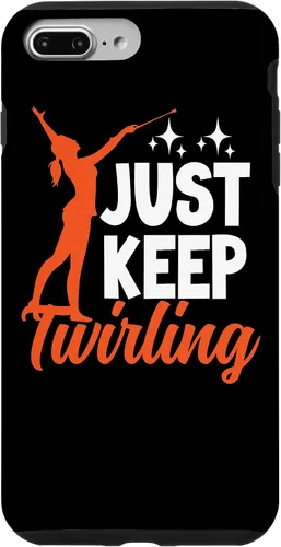 Vista 12 de Funda para iPhone 12 mini Just Keep Twirling Baton Twirler Majorette Twirl Dancer