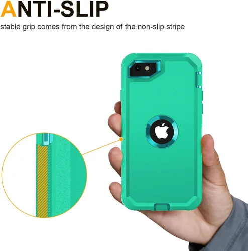 Vista 6 de jaroco Fundas para Dedos para Funda de iPhone SE, Nanofibras Superconductoras de 0.15mm, Sensación Suave, Antisudor con Funda de Teléfono