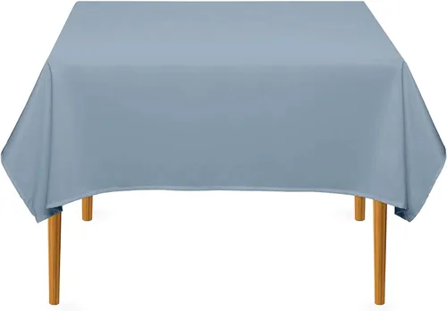 Vista 126 de Pomp - Mantel premium de poliéster con estampado abstracto de 52 x 52 pulgadas cuadradas Tela de fácil cuidado, resistente a arrugas y manchas