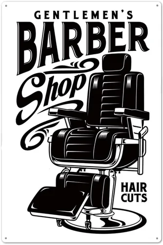 Vista 7 de Lienzo decorativo para pared de barbería sin marco, hojas afiladas limpias y gruesas de hojalata gruesa, pósteres de impresión moderna, pinturas
