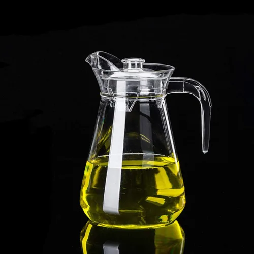 Vista 5 de UPKOCH Contenedor de almacenamiento de bebidas de acrílico, tapa de jarra de jugo, tetera transparente para jugo de agua fría y bebidas caseras