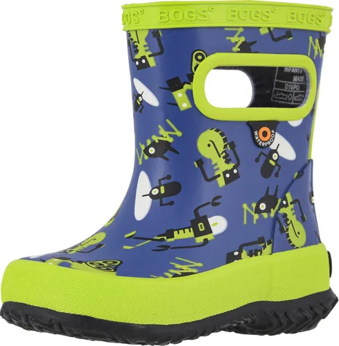 Vista 25 de BOGS Botas de lluvia de goma impermeables para niños y niñas Negro