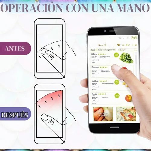 Vista 6 de Honoson 9 Piezas Soporte de Agarre para Teléfono Celular Soporte Plegable Colorido Autoadhesivo Anillo para Dedos de Sublimación para Teléfono