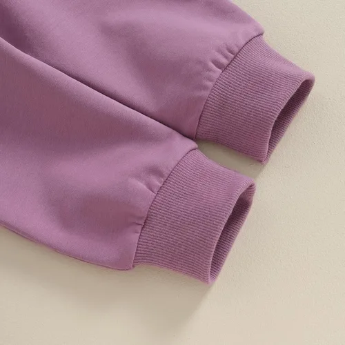 Vista 7 de KtwHarnu Conjunto de 2 piezas de sudadera con cuello redondo y pantalones con bolsillo, para otoño e invierno