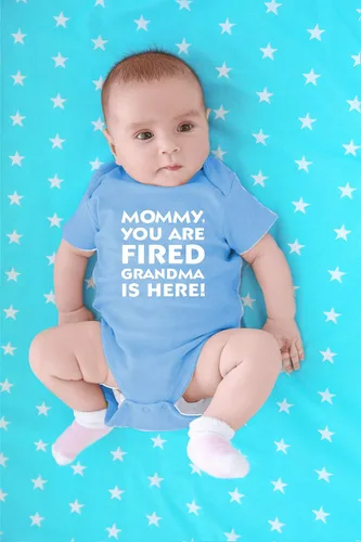 Vista 20 de CBTwear Mommy You Are Fired, Grandma Is Here - Ropa de bebé - Divertido traje de bebé para recién nacido para niños y niñas