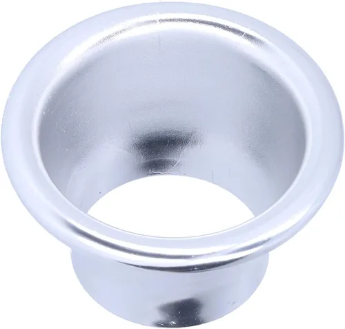 Vista 9 de Cuerno Turbo, 2.6in CNC de aluminio de entrada de aire frío Turbo Horn Velocity Stack Adapter Coche Modificación Parte (negro)