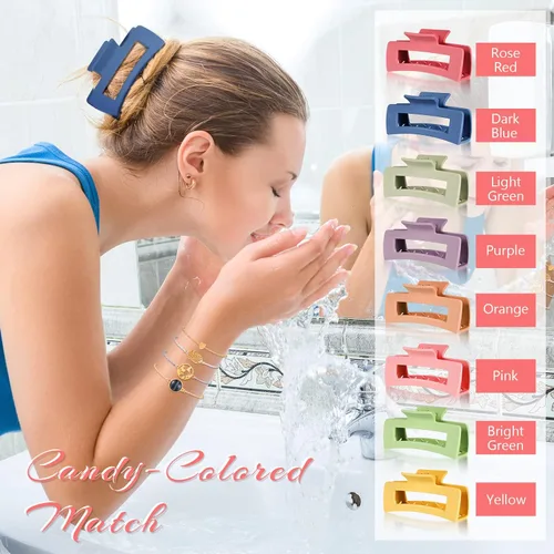 Vista 5 de 49 pulseras de amistad con ondas de surfista, gargantilla en capas, accesorios de clip cuadrado para el cabello para mujer