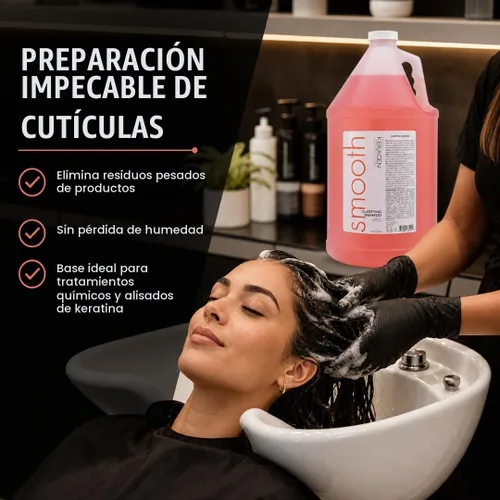 Vista 3 de KERAGEN Champú clarificante, limpiador de queratina y colágeno sin sulfato para preparación de cutículas, eliminación de minerales y residuos