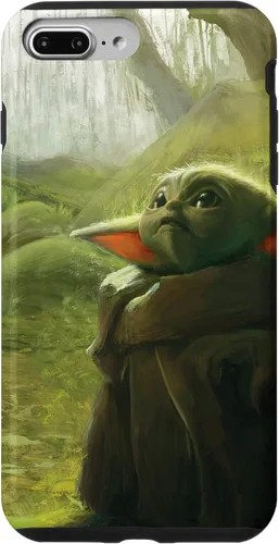 Vista 12 de iPhone 16 Star Wars The Mandalorian The Child Grogu in the Forest Art Case