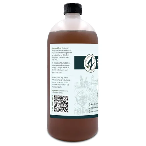 Vista 8 de Honey Raw Fresh Air Idaho Grado A Miel ámbar claro (3 libras)