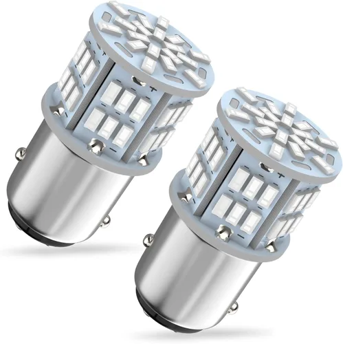 Vista 7 de Bombilla LED ámbar 1157, 12V-24V 1157 7528 2357 2057 BAY15D Bombilla LED de repuesto para luz de freno, luz trasera para automóvil, caravana