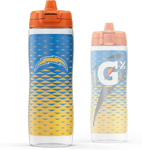 Vista 29 de Gatorade Gx NFL - Botellas antideslizantes para apretar, 30 onzas líquidas, sistema de hidratación Gx