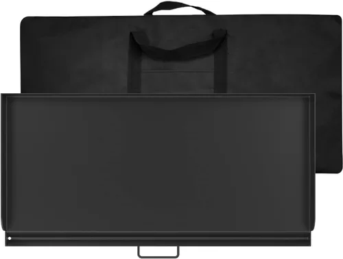 Vista 10 de Plancha de acero resistente para sistemas de cocción de estufa de 14 pulgadas, parte superior plana de acero al carbono con bolsa de transporte