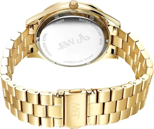 Vista 2 de JBW J6303A Mondrian - Reloj de cuarzo japonés con esfera de diamante pavé
