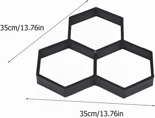 Vista 2 de Moldes y formas de hormigón, moldes de pavimentación para hormigón, pavimentadora de piedra de escalonamiento reutilizable, moldes para pavimento