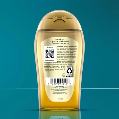 Vista 5 de OGX Aceite de argán renovador + aceite de argán de Marruecos extra