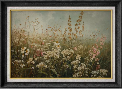 Vista 222 de MUDECOR Lienzo enmarcado prémium para pared, pinos nevados en bosque de invierno, ilustraciones modernas, arte contemporáneo, escénico, divertido