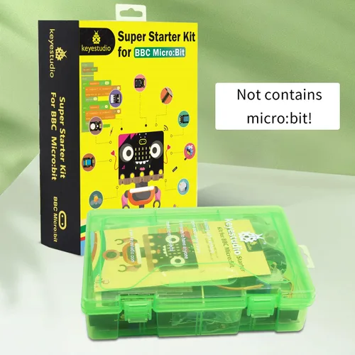 Vista 4 de KEYESTUDIO Super Starter Kit para Microbit V2 V1.5 STEM Learning Sin Micro:bit Board, 40 lecciones Tutorial, con T-Breakout Board, Breadboard