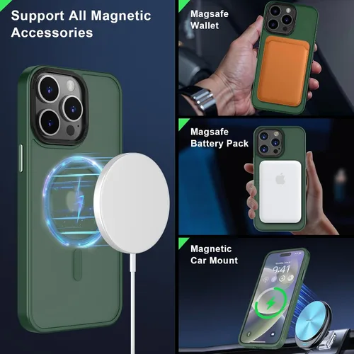 Vista 498 de MOCCA - Funda magnética resistente para iPhone XR de 6.1 pulgadas, compatible con MagSafe, funda con protección contra caídas de grado militar