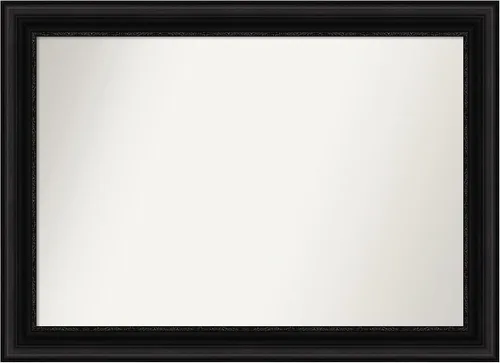 Vista 682 de Amanti Art Espejo personalizado, espejo de baño negro puente, espejo de pared o espejo de tocador de baño sobre el fregadero (26 x 26 pulgadas)
