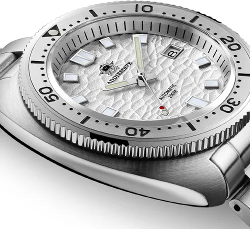 Vista 4 de ADDIESDIVE Reloj automático para hombre de buceo 200M luminiscente mecánico NH35A acero inoxidable analógico