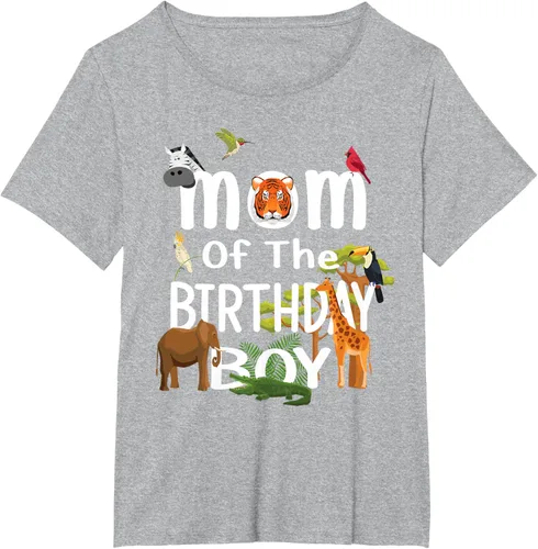Vista 71 de Camiseta de fiesta de animales con temática de zoológico para niño de cumpleaños, Negro