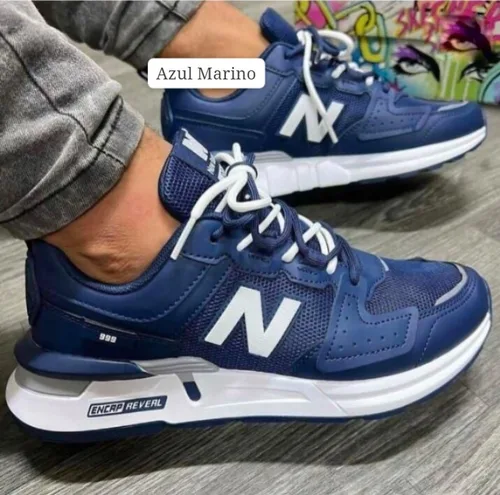 Vista 4 de Tenis NB008 999 Caballero + medias