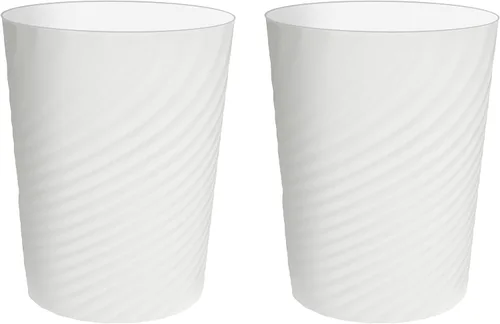 Vista 10 de DAJITRE Cubo de basura pequeño de 1.8 galones, papelera de reciclaje de perfil delgado para espacios compactos, baño, oficina, dormitorio, cocina