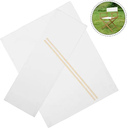 Vista 3 de 1 juego de funda de asiento de lona de repuesto para silla plegable, sillas de camping de malla transpirable, fácil de transportar, reparación