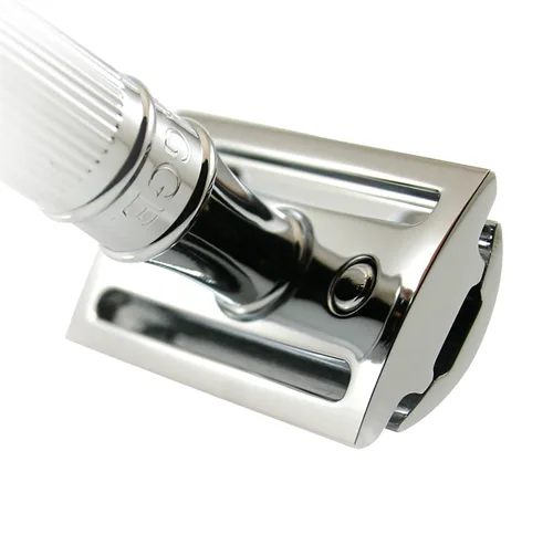 Vista 3 de Edwin jagger – Lined chapado en cromo. Double-edge Seguridad de afeitar