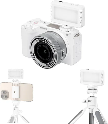 Vista 10 de Kiwifotos Mini luz de video LED para Sony ZV-1F ZV1F ZV-1 II ZV1 ZV-E10 II ZVE10 Canon PowerShot V1 EOS R50 V y más cámaras, accesorios de flash