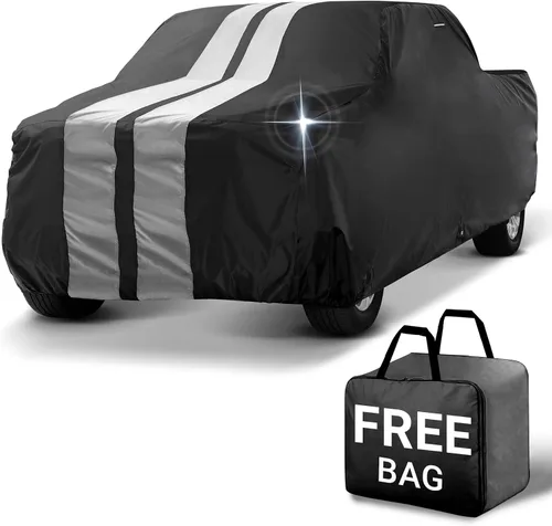 Vista 23 de iCarCover Funda Personalizada Premium para Camión para Ford F-150 1997-2025 Cabina Regular, Cama Larga de 8.0 pies, Resistente, Impermeable
