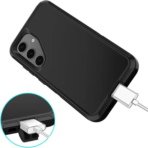 Vista 5 de I-HONVA - Funda para Samsung Galaxy S24 Plus, Galaxy S25 Plus, a prueba de golpes, polvo y caídas, 3 capas, protección para todo el cuerpo