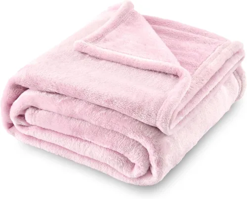 Vista 7 de SOCHOW Manta de Franela de Forro Polar Tamaño Throw, Súper Suave y Acogedora para Todas las Estaciones para Cama o Sofá, Coral Azul, 50x60 pulgadas