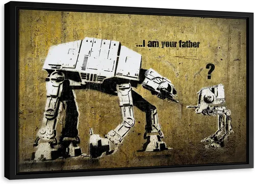 Vista 70 de Arte en lienzo de Banksy para pared, decoración del hogar, lienzo pre-estirado - varios tamaños
