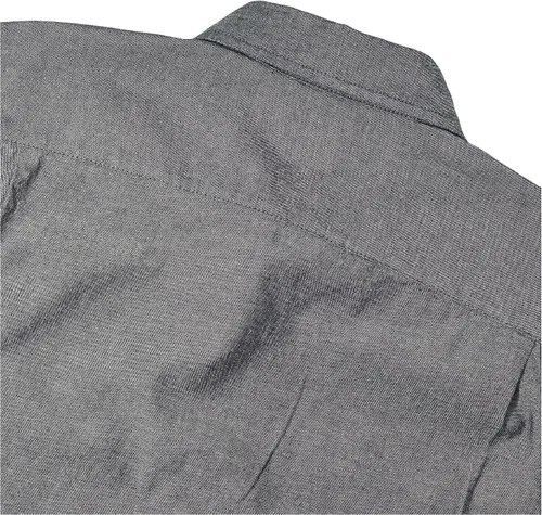 Vista 3 de Wrangler Authentics Camisa clásica tejida de manga larga para hombre, Gris