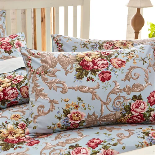 Vista 29 de ABREEZE Juego de funda de edredón tamaño individual con cierre de botón, 100% algodón egipcio, juego de ropa de cama floral de granja, color rosa, 3
