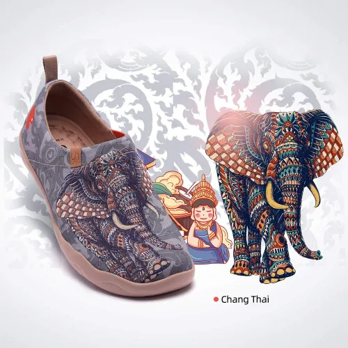 Vista 2 de UIN Zapatos de viaje con diseño artístico para hombre, mocasines informales, elegantes, ligeros, cómodos, a la moda